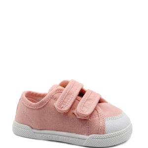 Zapatilla Lona Velcros Blanditos By Crio's Coco Rosa
