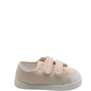 Zapatilla Lona Velcros Blanditos By Crio's Coco Beige